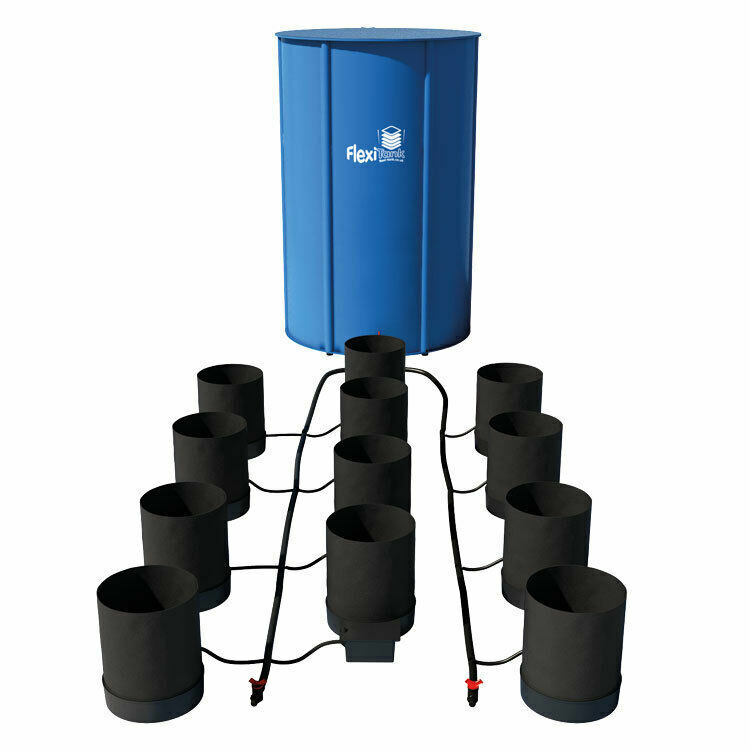 AutoPot Spring Pot 12 Pot XL System w/ 60 gal Flexi Tank (5 gal Spring Pots)