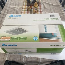 Delta Breez Radiance 80 CFM Exhaust Fan with Heater Light picture