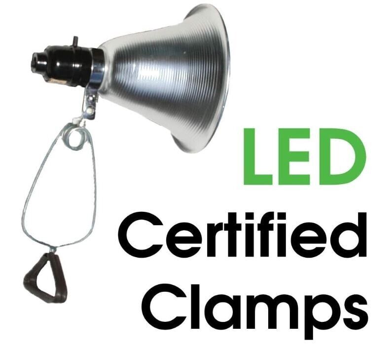 NEW Miracle LED 6FT Clamp On Lamp, Indoor Grow Corded Light Fixture & Reflector