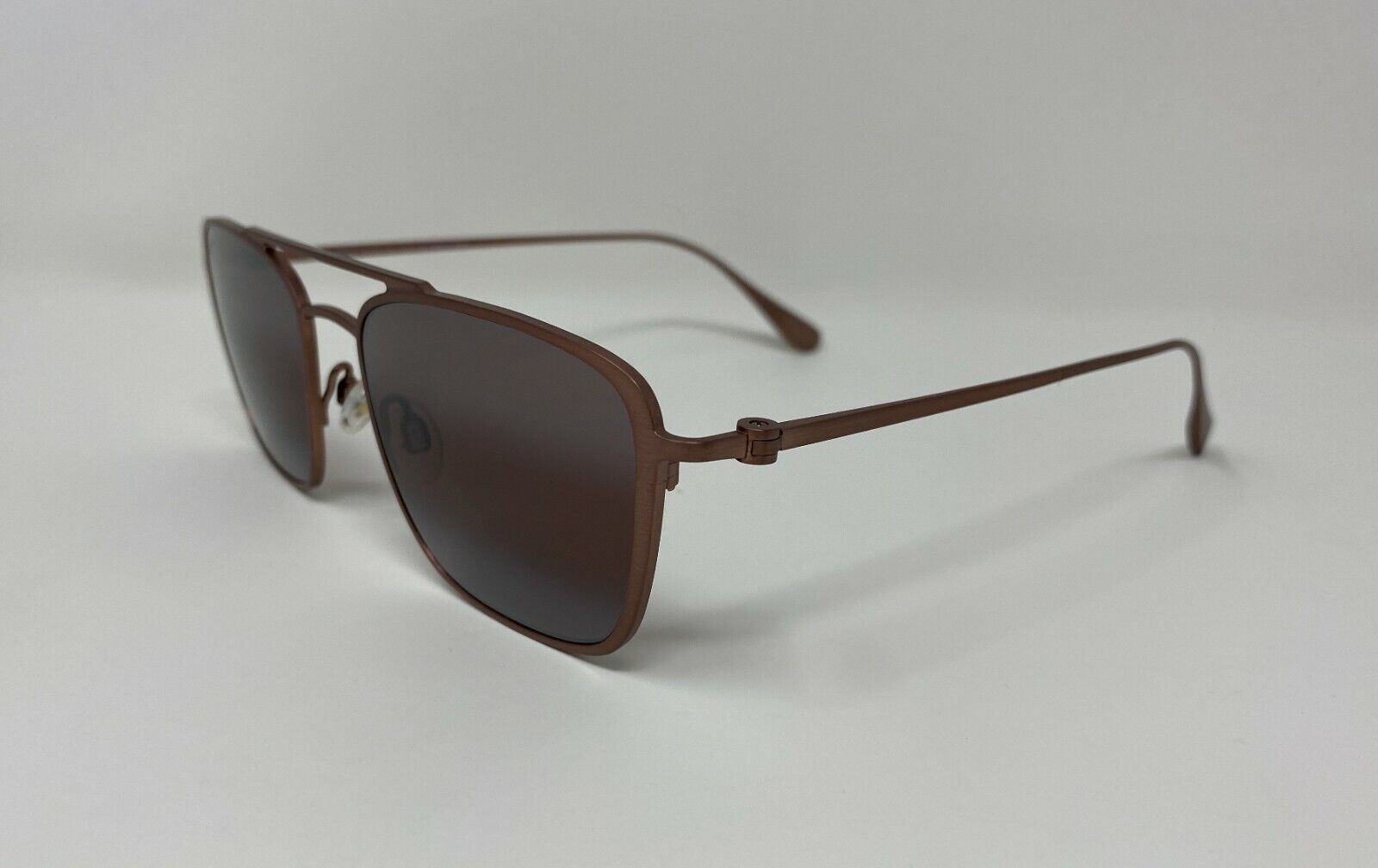 Maui JimÂ® EBB & FLOW Aviator TITANIUM Sunglasses, Polarized MAUI ROSEÂ® R542-19A