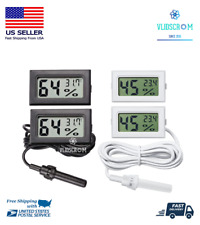 Mini LCD Digital Thermometer Hygrometer Aquarium Humidity Meter Gauge Fahrenheit picture