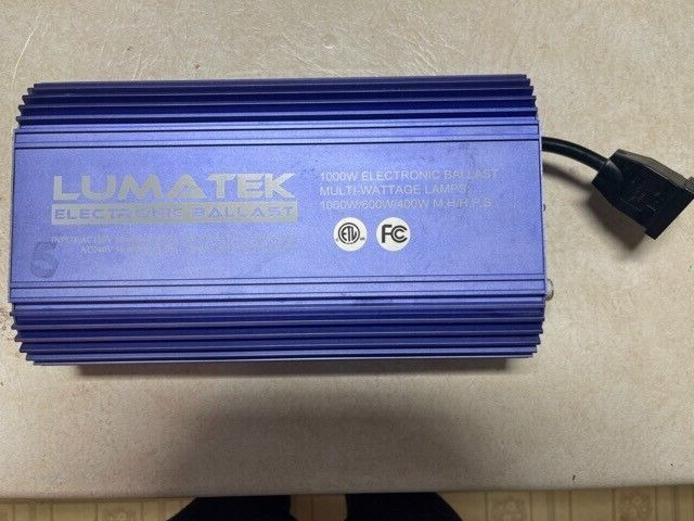 Lumatek Electronic Ballast Adjustable 400W, 600W, 1000W 120V 240V