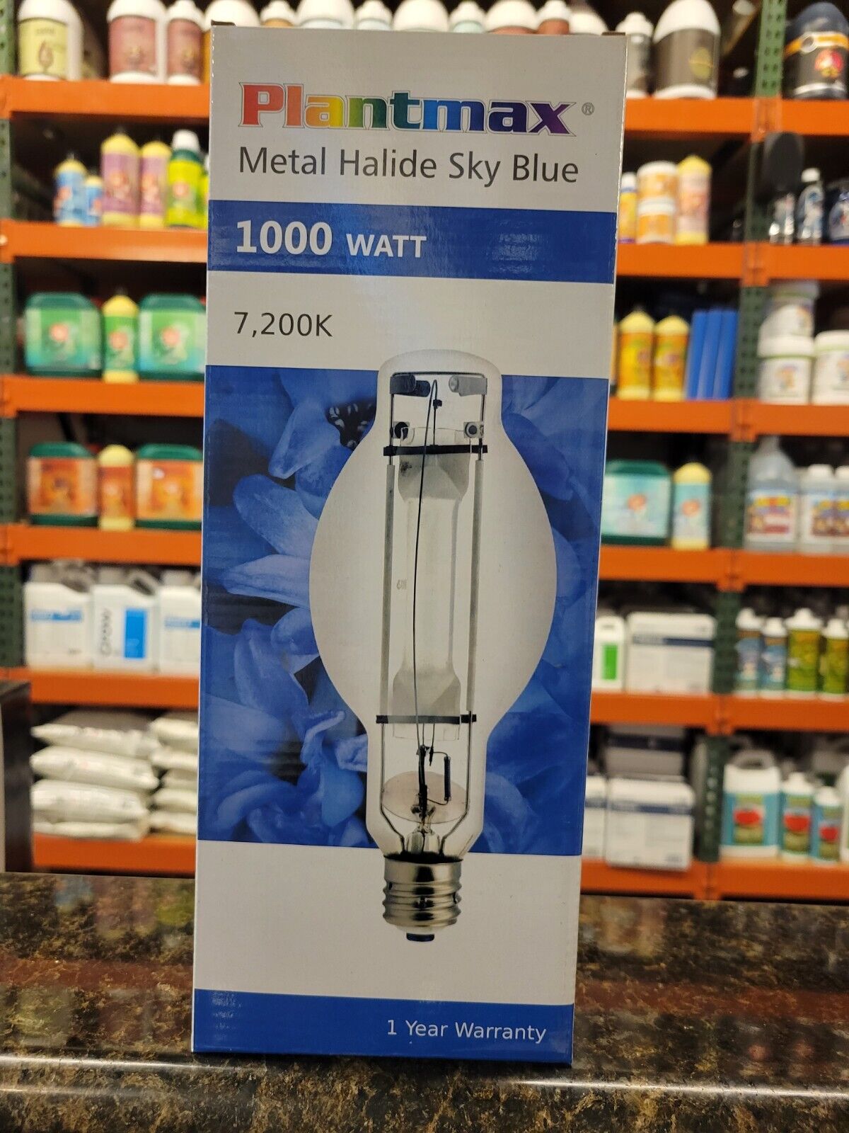 Plantmax - Metal Halide Sky Blue 1,000 Watt - Single Ended Bulb w/ 7,200 Kelvin