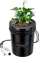 VIVOSUN 5 Gal DWC Hydroponics Grow System Water Culture w/ Air Pump 1 Bucket picture