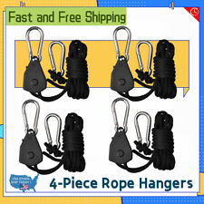 2 Pair 150lb Rope Ratchet Adjustable Heavy Duty Grow Light Reflector Hanger Yoyo picture