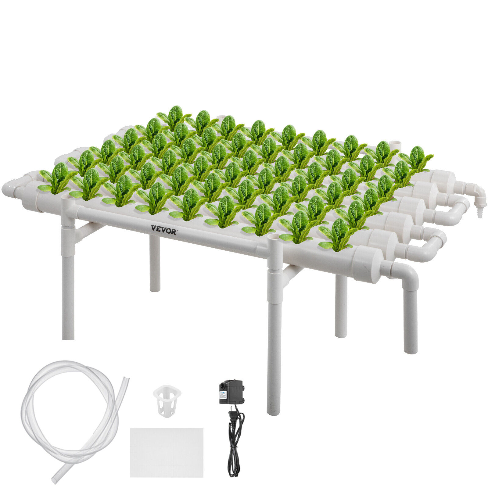 Hydroponic Grow Kit 54 Plant Sites 6 Pipes 1 Layer Celery Plant Growing System