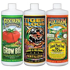 FoxFarm Liquid Nutrient Soil Trio: Big Bloom, Grow Big, Tiger Bloom - 32oz picture