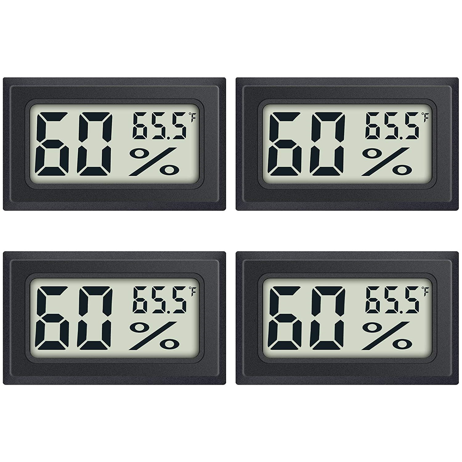 Mini Hygrometer Thermometer LCD Digital Indoor Humidity Gauge Monitor Fahrenheit