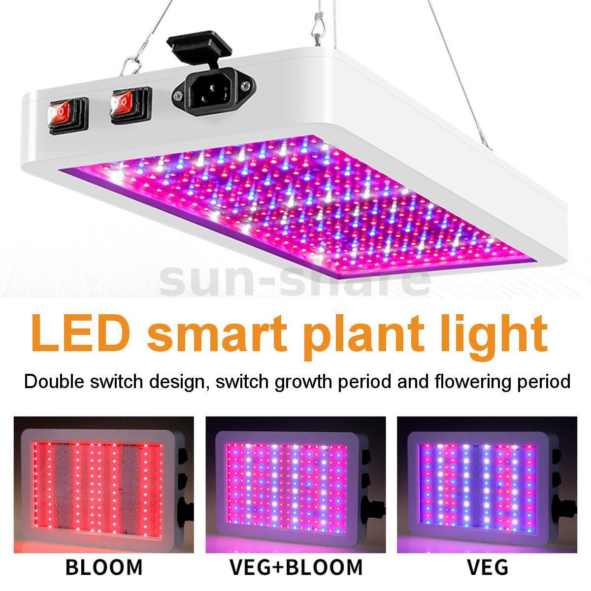 12000W 216 LED Grow Light Growing Lamp Full Spectrum Indoor Plant Hydroponic