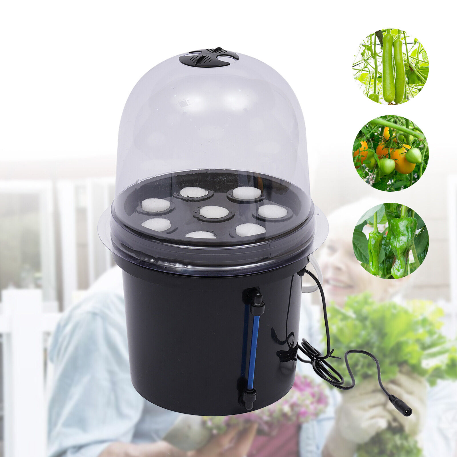 Drip Irrigation Hydroponic Grow System Grow Tent Indoor Grow Kit 8 Holes 
