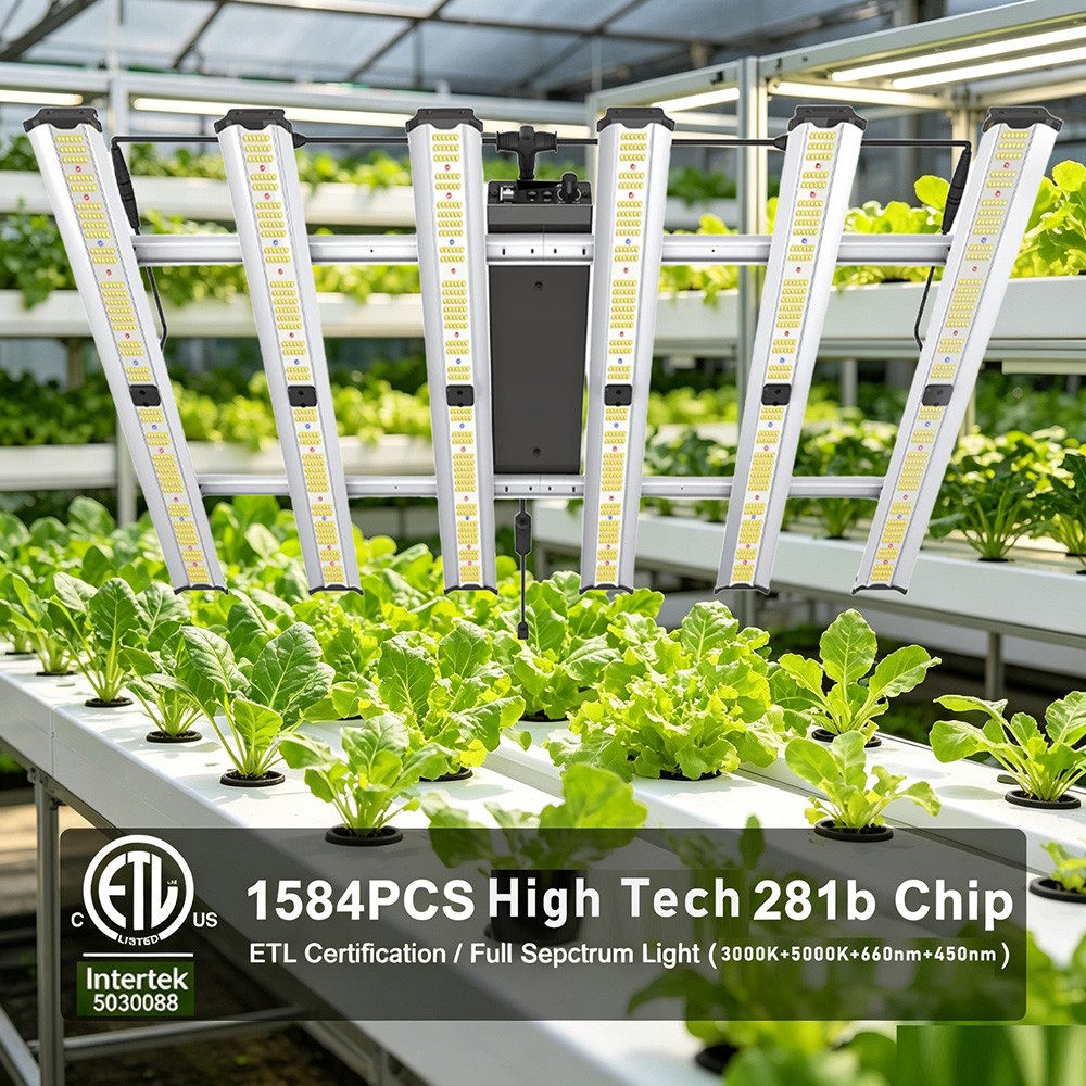 Spider 5000W LED Greenhouse Grow Light 5x5 4x4ft Veg Flower Full Spectrum Light