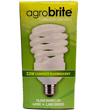 Agrobrite Compact Fluorescent Grow Lamp, 32W/6400K, 2080 Lumens, Full Spectrum picture