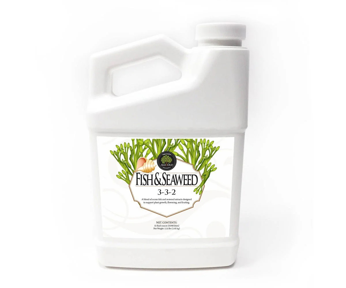 Age Old Nutrients - Fish and Seaweed 3-3-2 - 32 oz Hydroponic Plant Nutrient Age Old Nutrients - Fish and Seaweed 3-3-2 - 32 oz Hydroponic Plant Nutrient