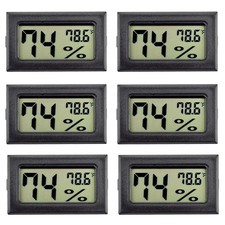 6 Pack Mini Hygrometer Thermometer Digital Temperature Humidity Meter Gauge Lot picture
