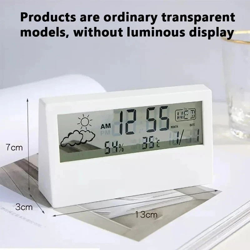 Thermometer Indoor Digital LCD Hygrometer Temperature Humidity Meter Alarm Clock Thermometer Indoor Digital LCD Hygrometer Temperature Humidity Meter Alarm Clock