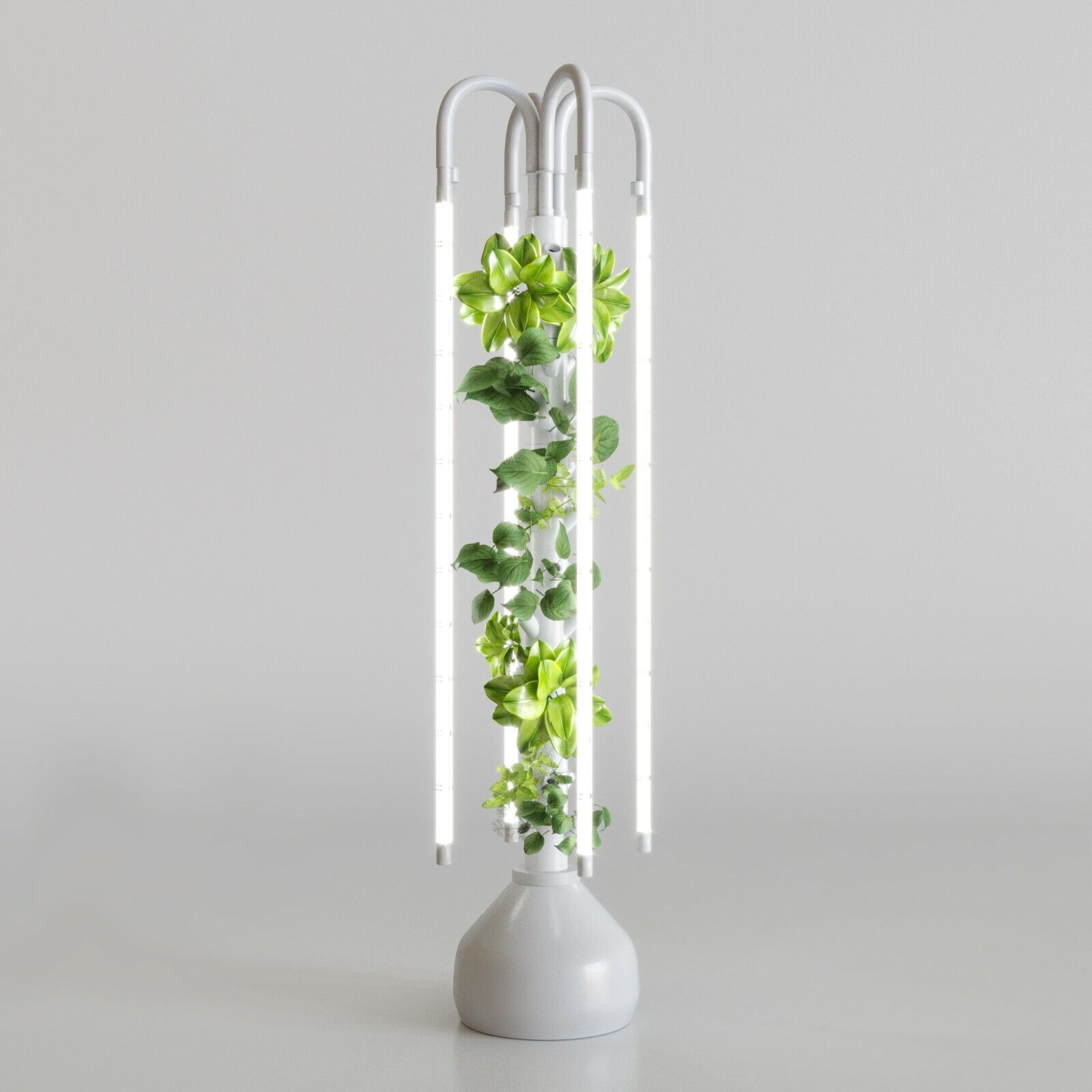 Hydro Designs Hydroponic Garden Tower With Lighting System. Grow up to 36 plants