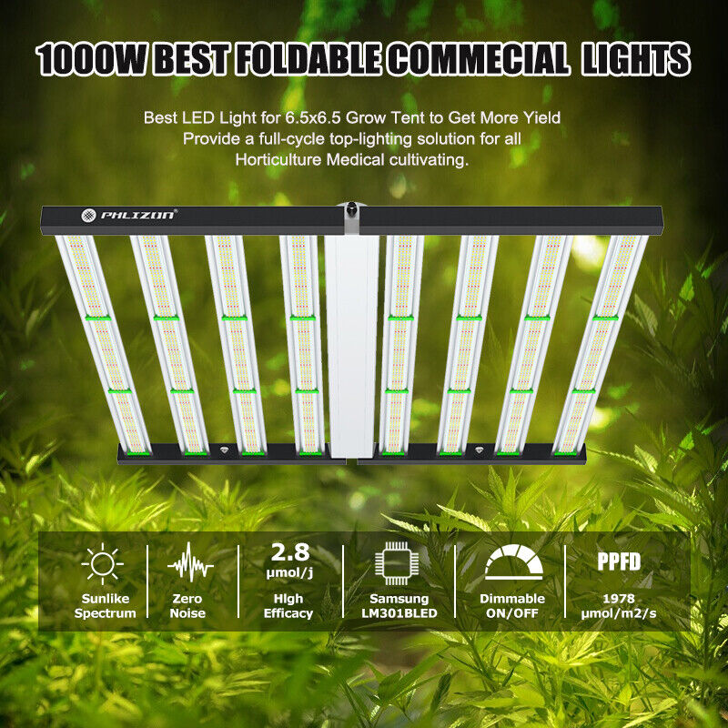 1000W Pro LED 8Bar Grow Light Indoor Commercial Medical Lamp Full Spectrum Lamp