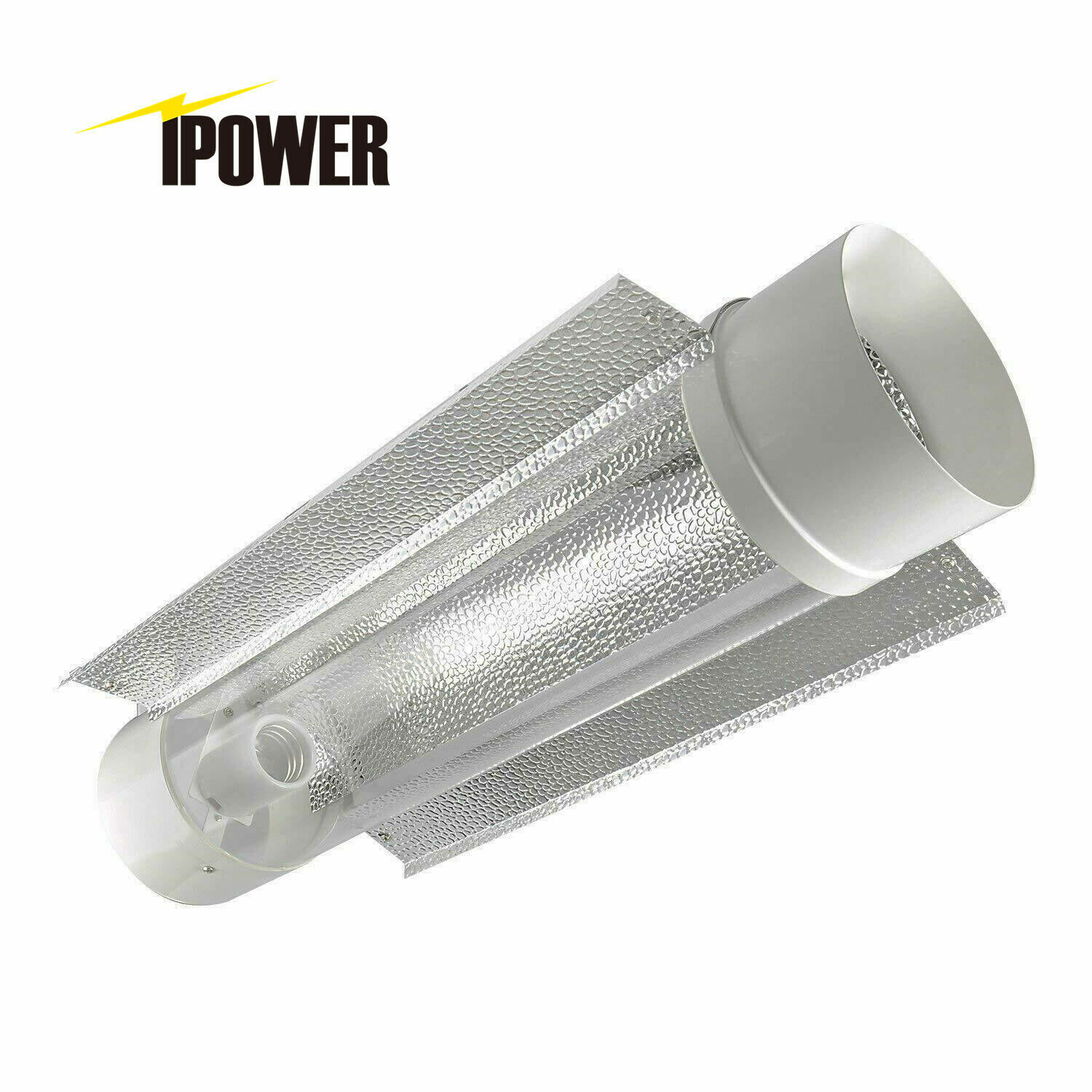 iPower 6'' Inch Cool Tube Reflector Hood Gull Wing for HPS MH Grow Light Kits