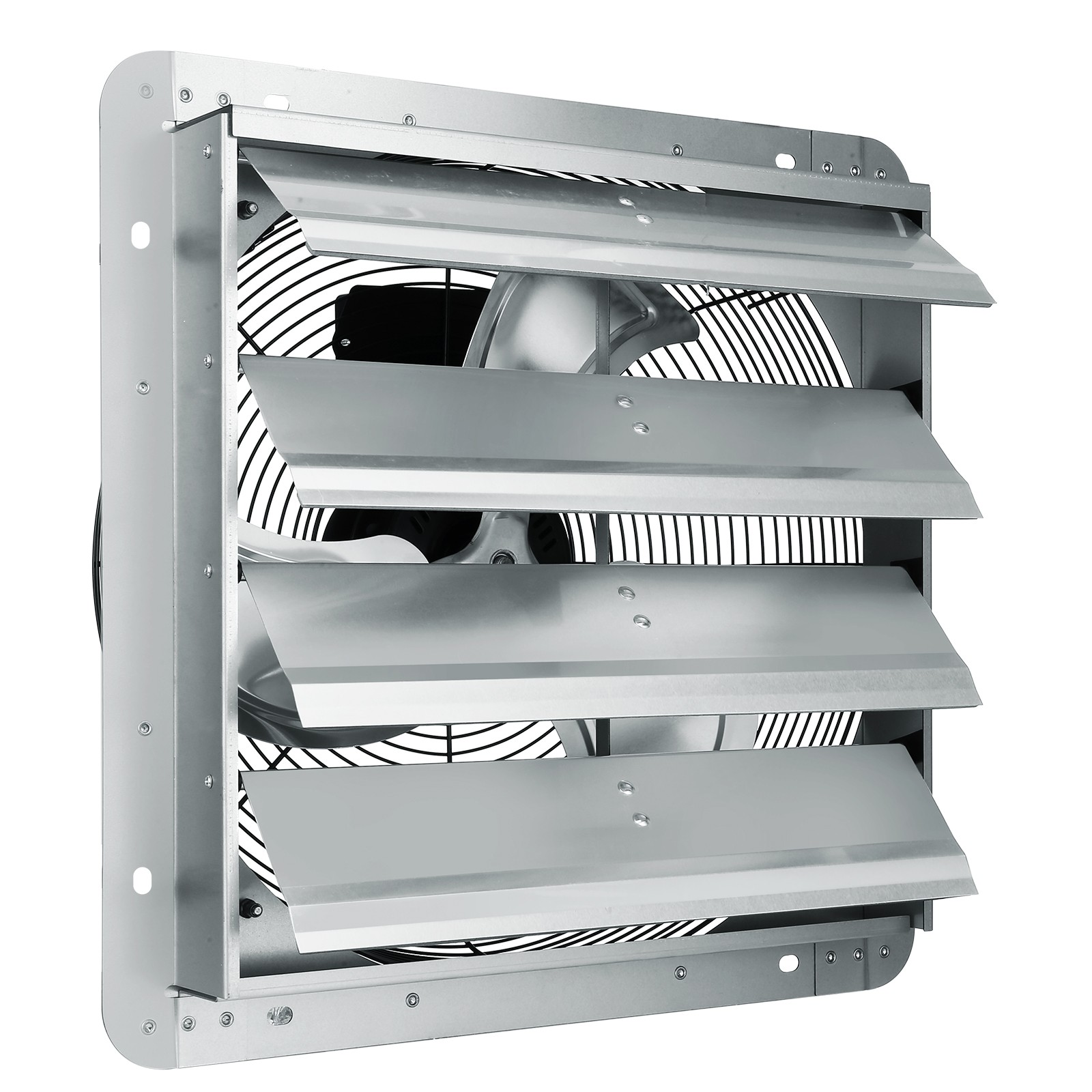 Shutter Exhaust Fan Shop Exhaust Fan 16'' Wall Mounted Aluminum 2000 CFM
