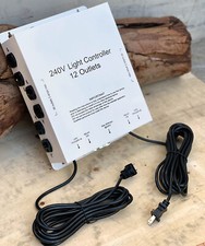 MLC 12 Outlet LED  Master Light Relay Controller 240V 60A Metal Box Hydroponic picture