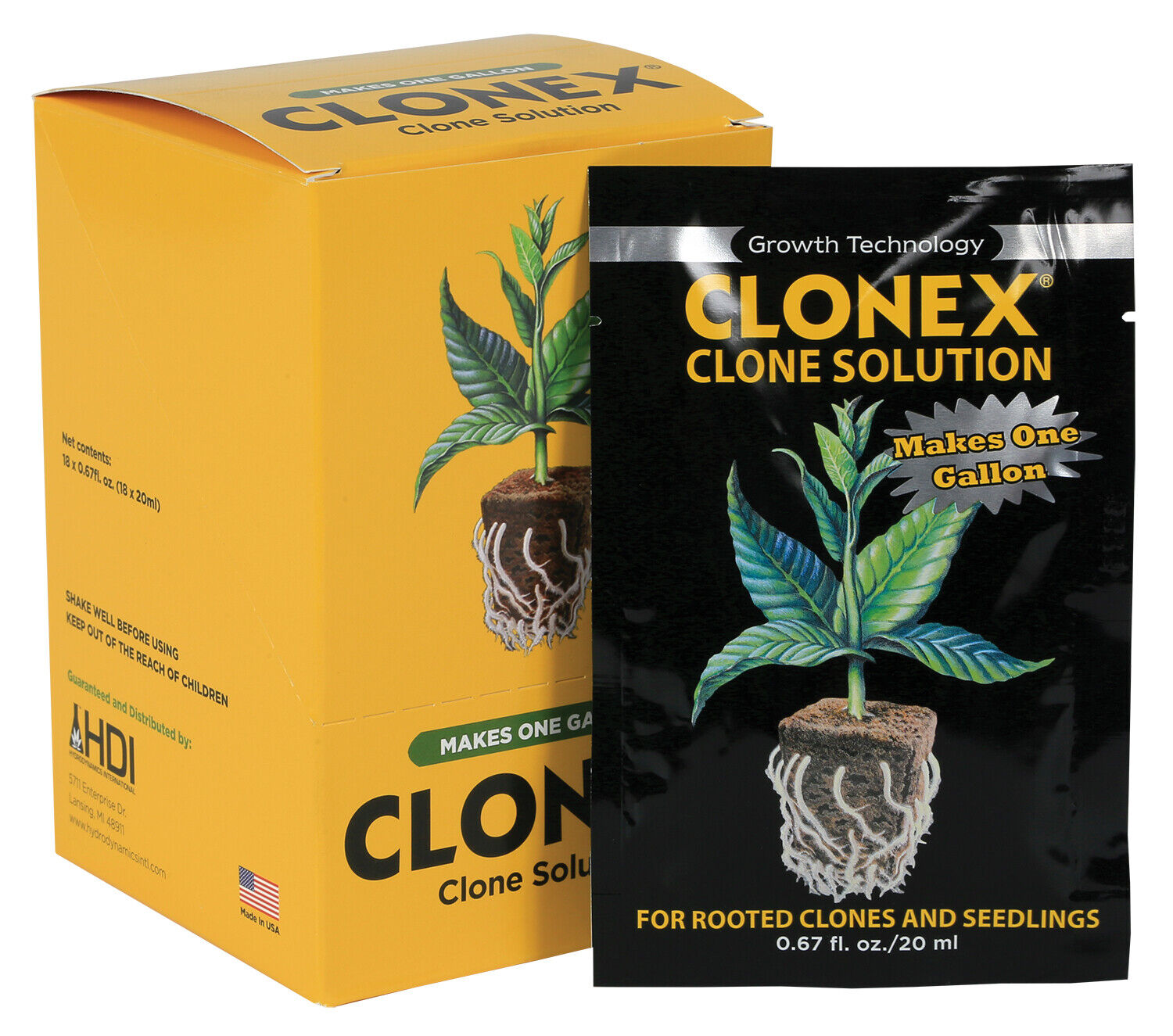 HDI Clonex Cloning Solution Concentrate 20ml - 2 pack - 40ml Total Makes 2 Gals