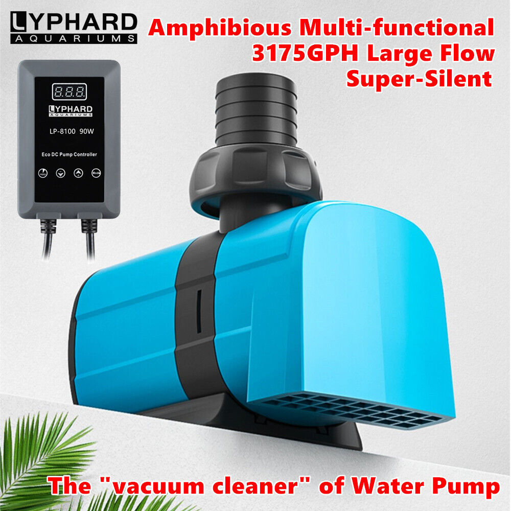Aquarium Fish Tank Water Pump Quiet Submersible External Inline Return Pump 24V