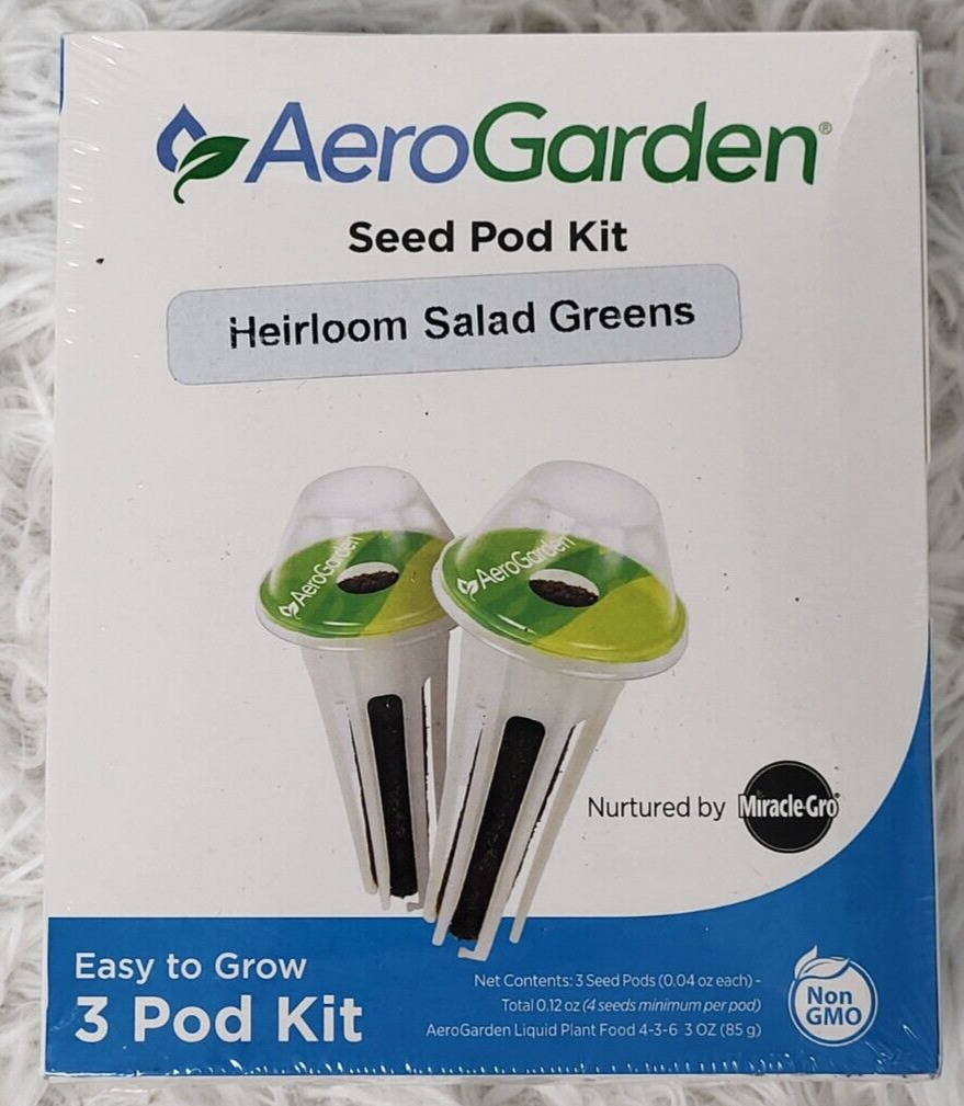 AeroGarden Heirloom Salad Greens Seed Pod Kit  6-Pod Kit New Aero Garden