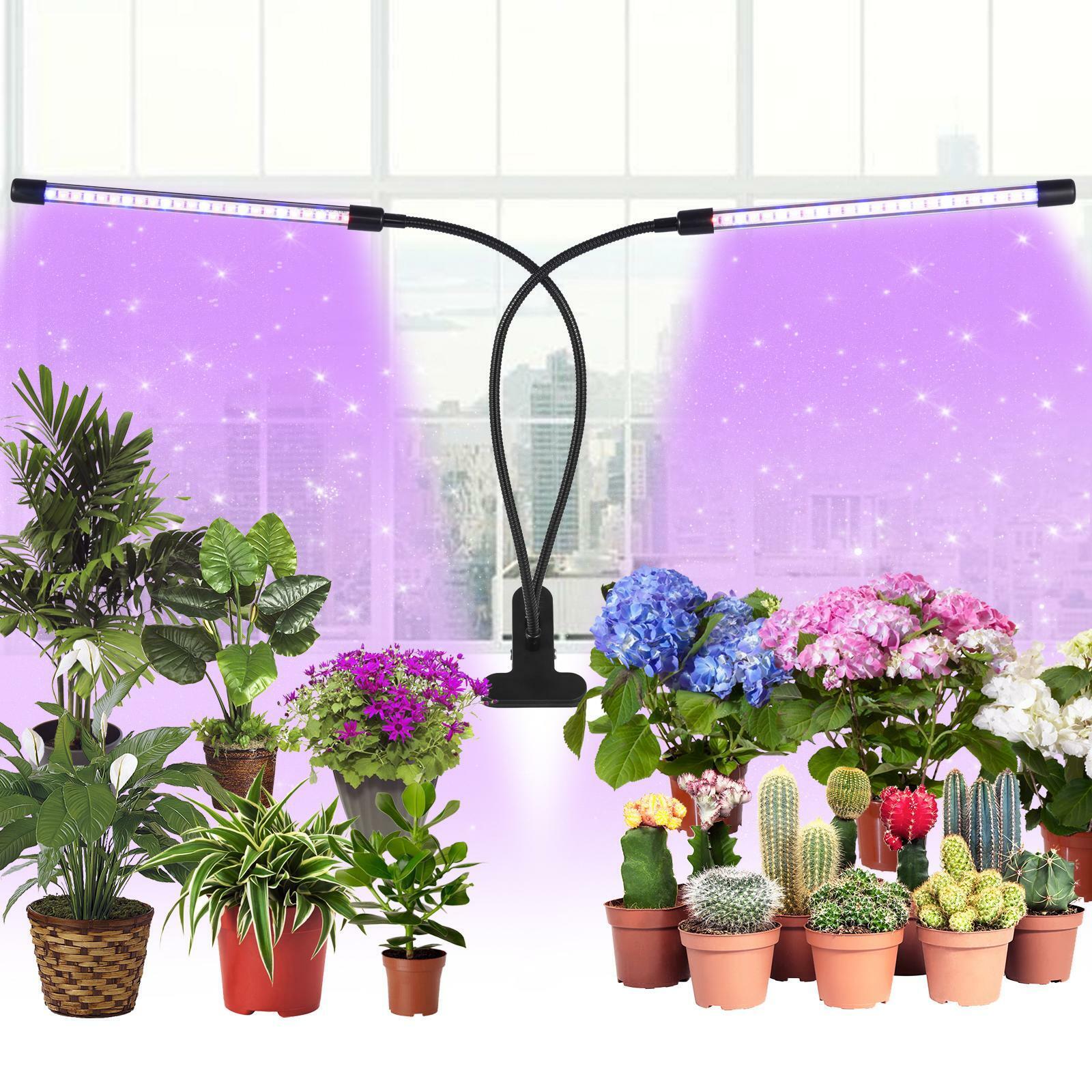 4 Heads LED Grow Lights Indoor Plants Full Spectrum Plant Growing Lamp Light US