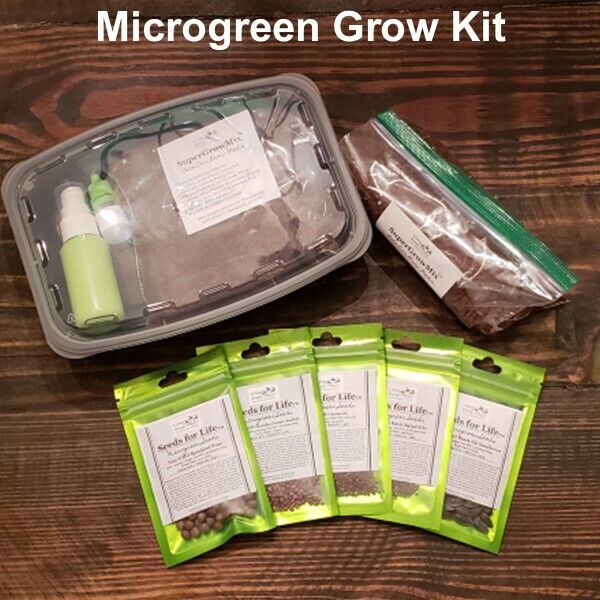 Microgreen Grow Kit - 5 Harvests (Fun Pack) - 5 Varieties of Microgreens