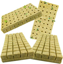 Rockwool Cubes, 100 Plugs Stonewool Starter Grow Cubes for Cloning, Cuttings picture