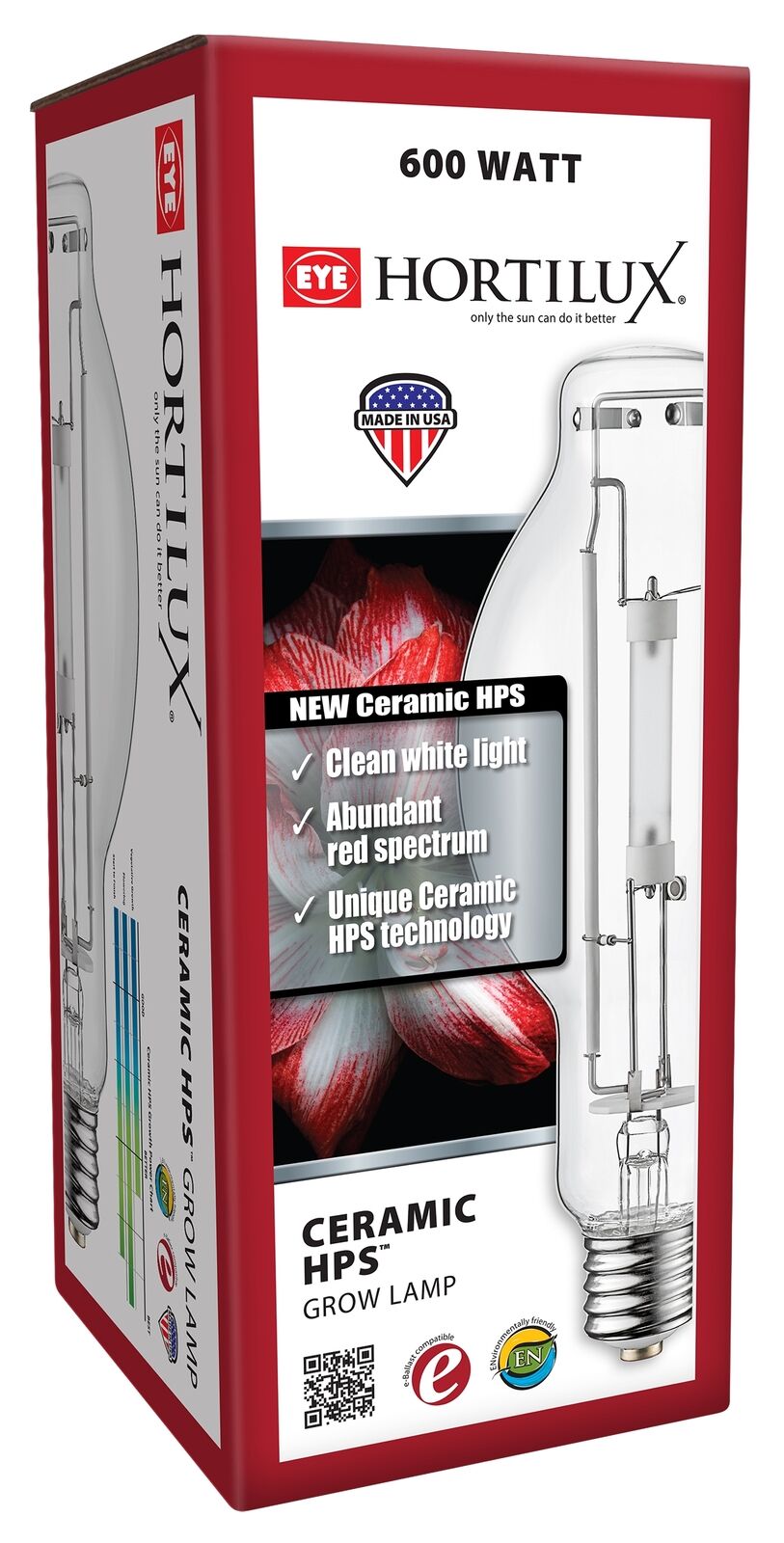 Eye Hortilux Ceramic HPS Lamp 600W (CLU600) HX66770 - Made in America by your br