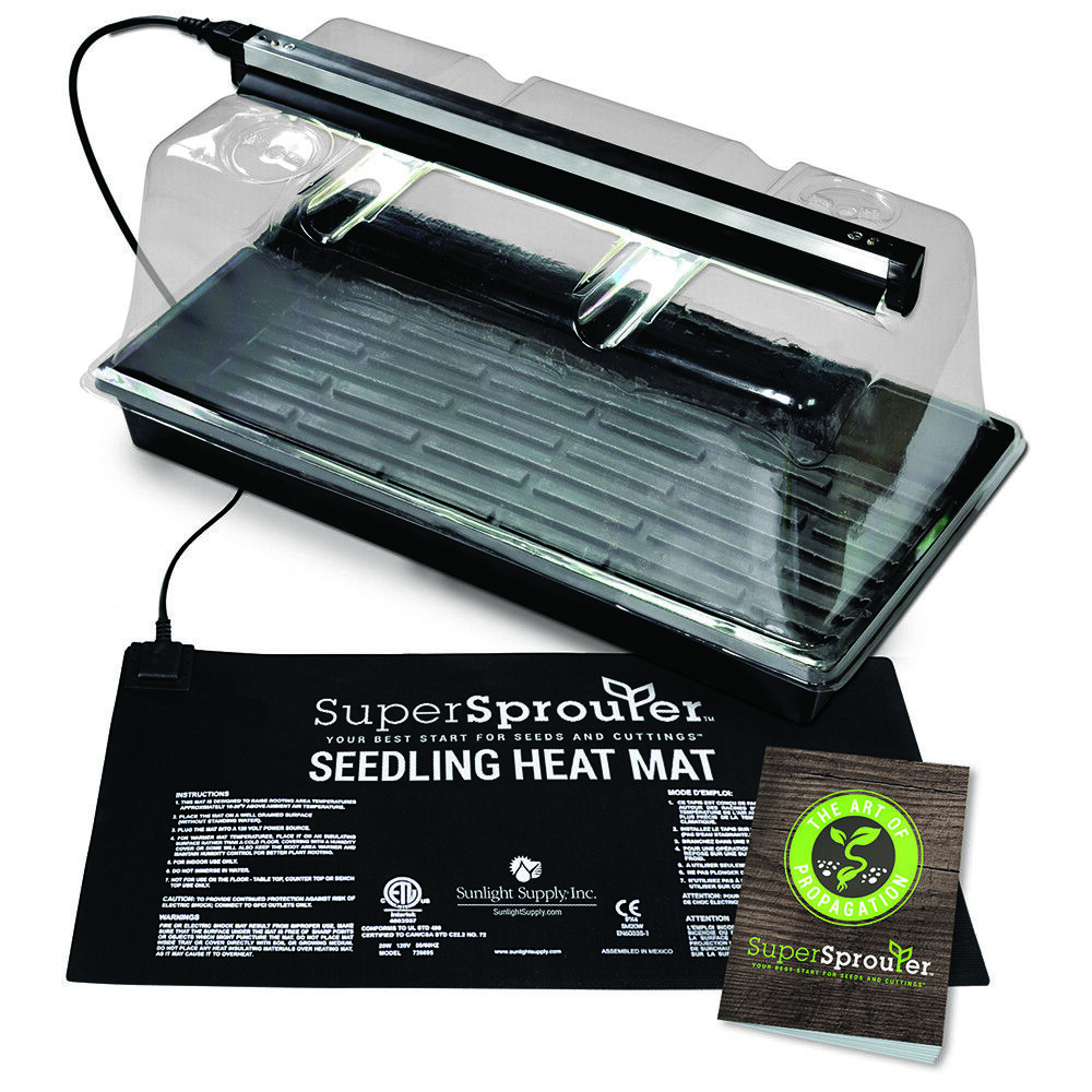 Super Sprouter Premium Heated Propagation Kit for Starting Seeds or Cuttings