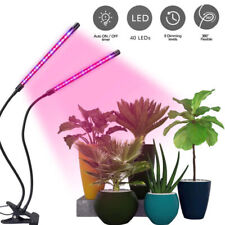 2 Head LED Grow Lights Plants Hydroponics Full Spectrum Plant Growing Lamp Light picture