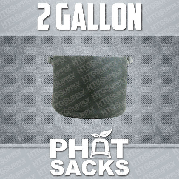 2 GALLON FABRIC GROW POTS SMART g container gro sacks breathable pots planters 1