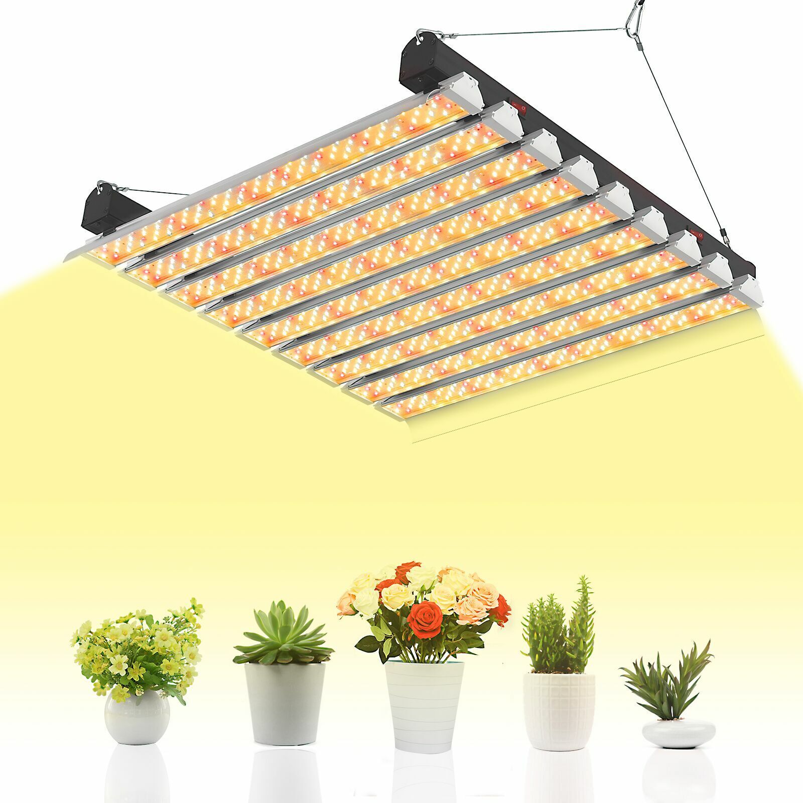 4000W LED Grow Light 6Ã—6FT Coverage Dual Switch Full Spectrum Grow Lamp Plants