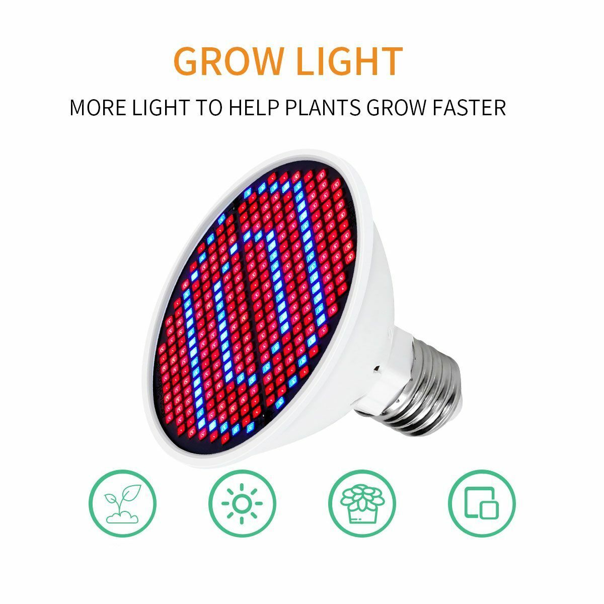 200 LED Grow Light UV IR Growing Lamp for Indoor Plants Hydroponic Plant USA
