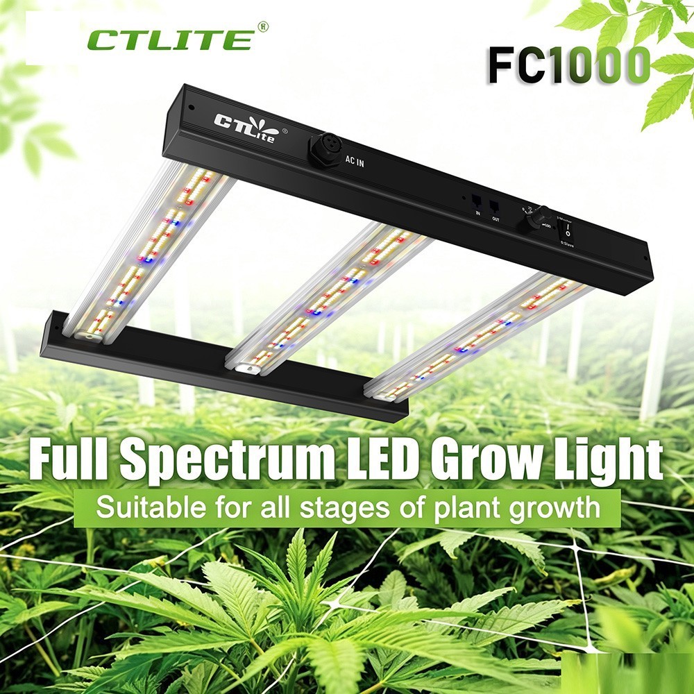 FC1000W LED Indoor Grow Lights Full Spectrum Veg Bloom Plant Growing Lamp 2x2ft