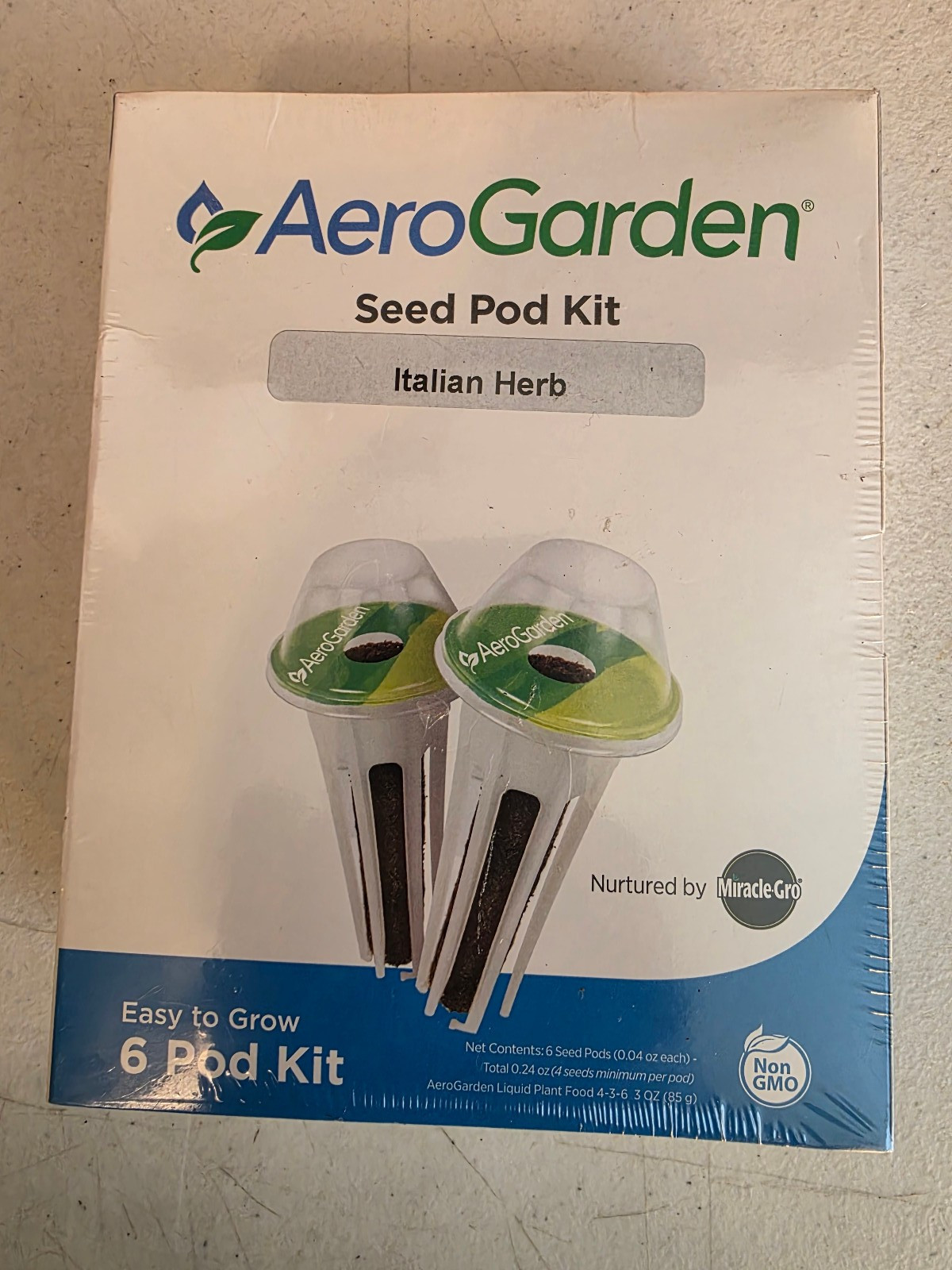 AeroGarden Assorted Italian Herb Seed pod Kit, 6-Pod Sealed AeroGarden Assorted Italian Herb Seed pod Kit, 6-Pod Sealed