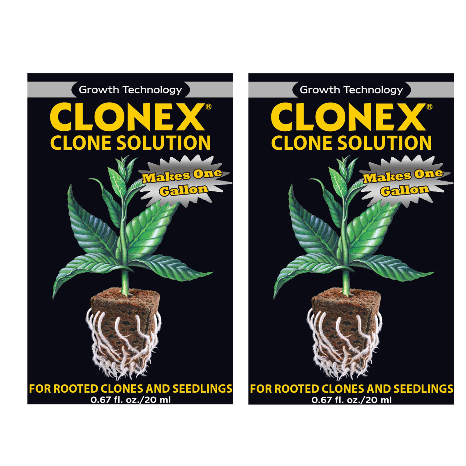 2 Pack-Clonex Clone Solution 20 ML, .67 FL OZ, Cloning, Rooting Compound