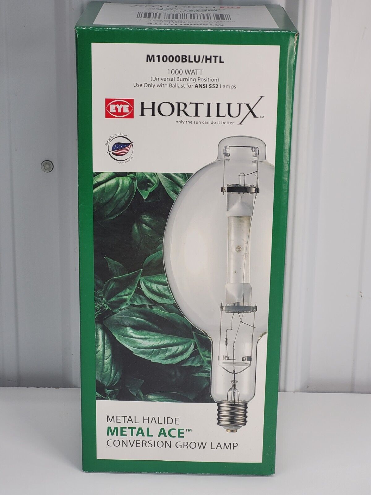 Hortilux Bulb 1000 W MH Conversion M1000BLU / HTL QTY 1 NEW r7