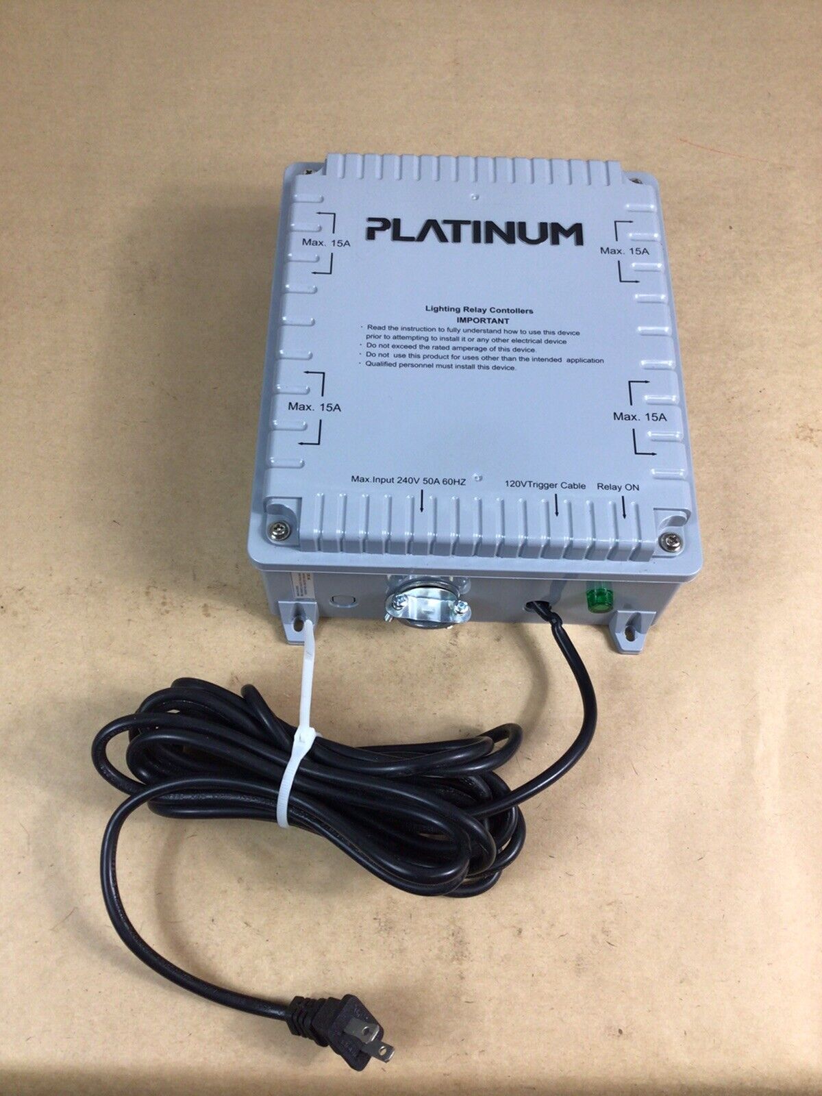Platinum 8000W 8-Light HID Master Lighting Relay Controller / Indoor Grow 240V
