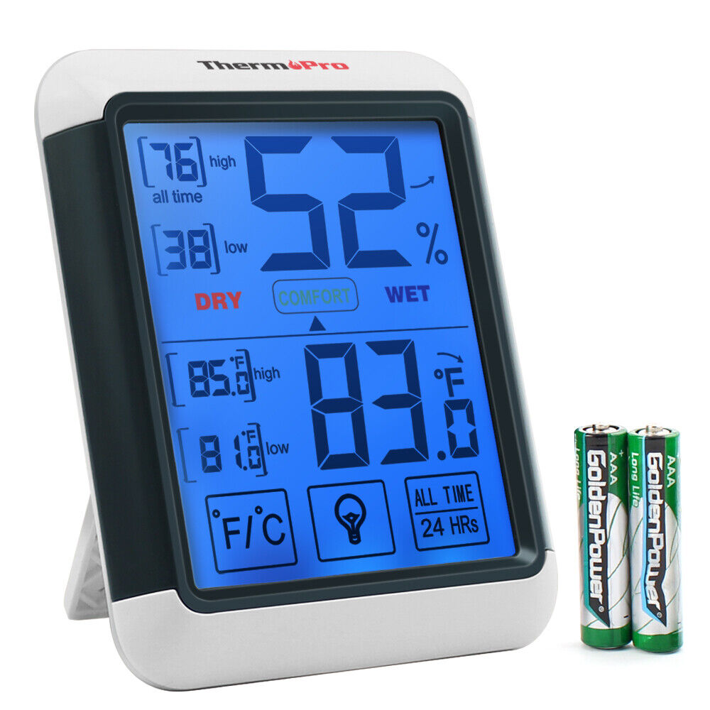 ThermoPro Indoor Thermometer Hygrometer Digital LCD Humidity Temperature Monitor
