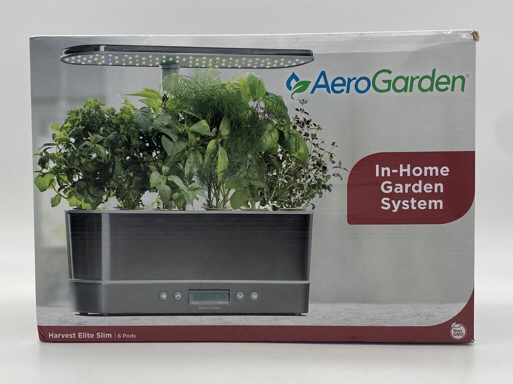 Aerogarden Elite Slim 6-Pod Home Indoor Countertop Aeroponic Garden 