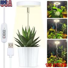 LED Grow Light Plant Growing Full Spectrum Dimmable Indoor Plants Ring Lamp US picture