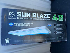 Sun Blaze T5 48 High Output 240v Fluorescent Fixture 4 Ft 40000 Lumen 8 Lamps picture