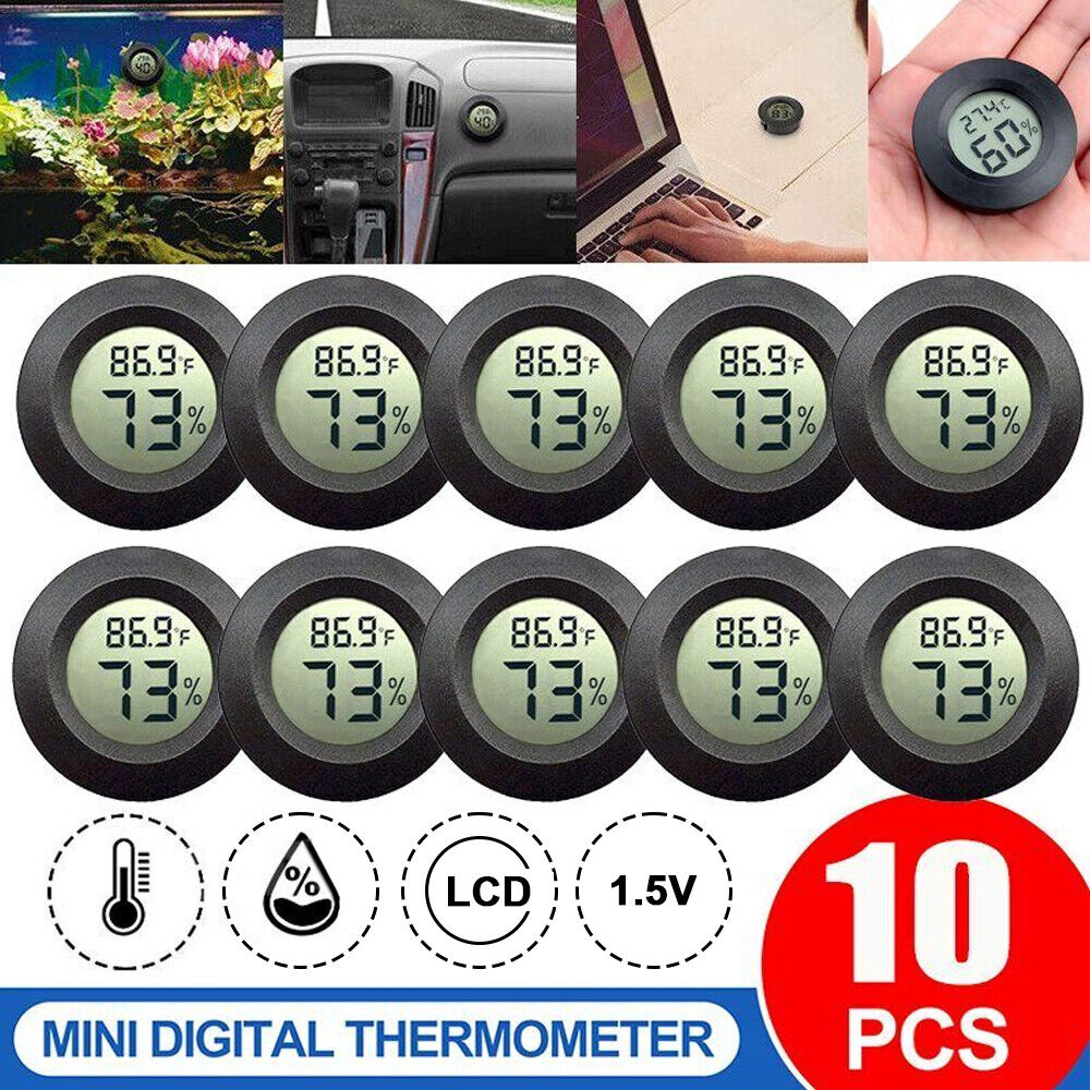 10X Mini Hygrometer Thermometer Digital Humidity Gauge Temperature Monitor Meter