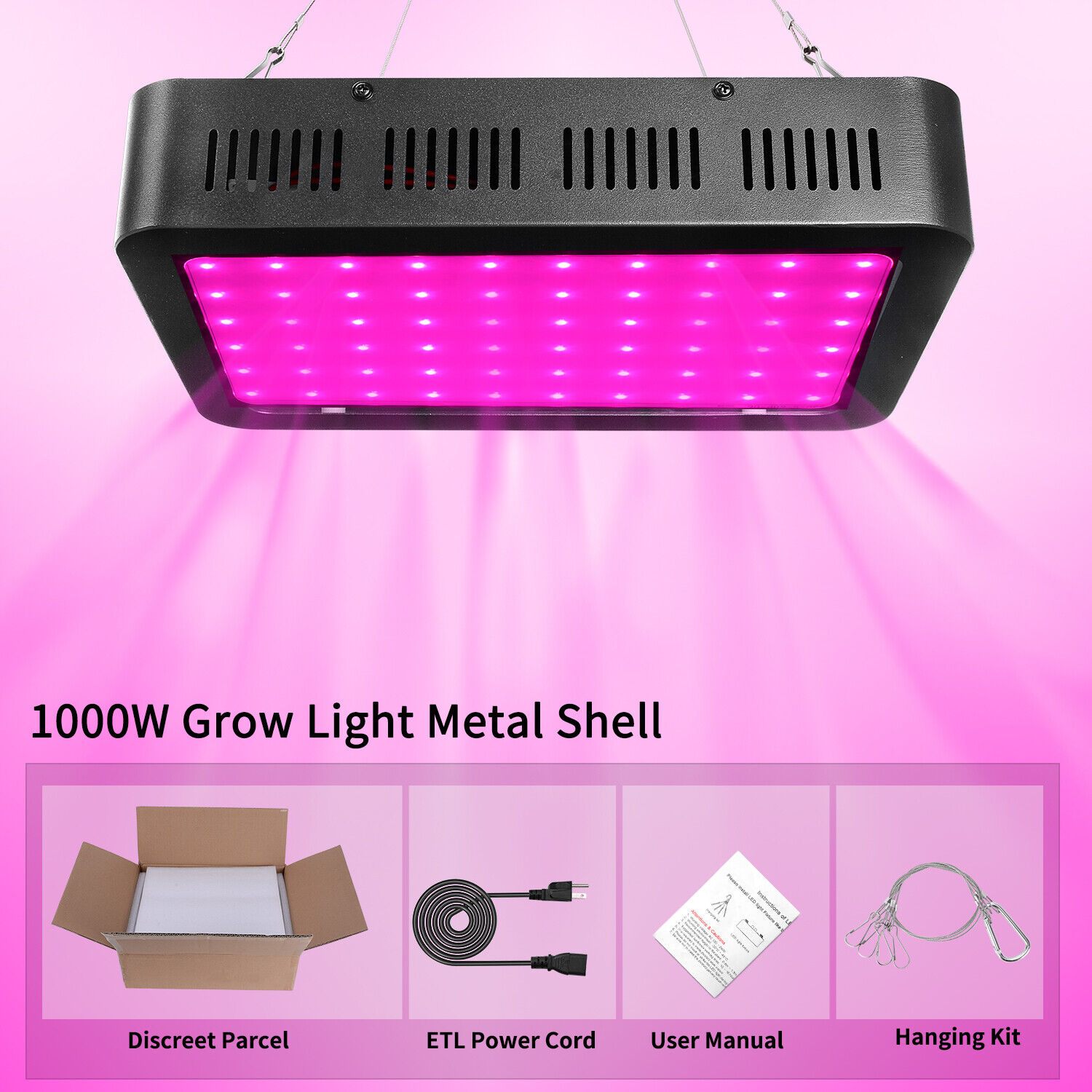 LED Grow Light 3000W 2000W 1800W 1500W 1000W Full Spectrum Hydroponic Plant