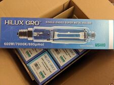 Ushio HiLux Gro MH Blue 600w Metal Halide Hortilux Light Lamp Bulb. Box of 6 picture