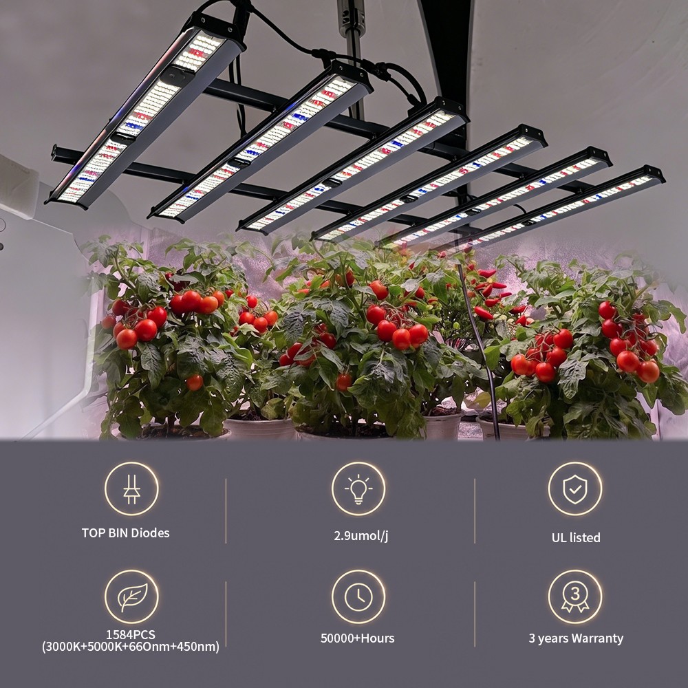 5000W Spider Grow Light Full Spectrum LED Sunlight for Commercial Greenhouse CO2