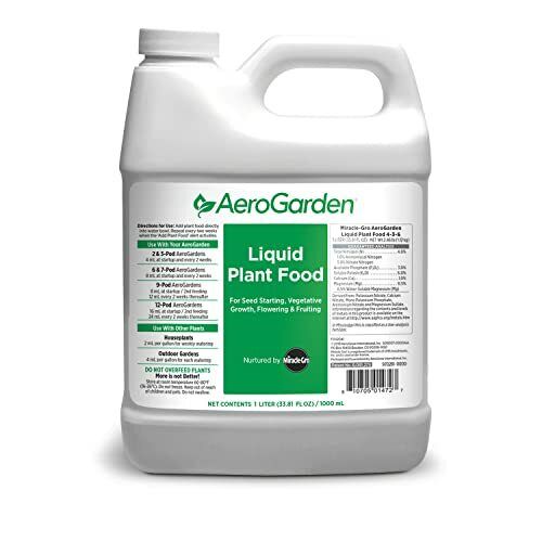 AeroGarden Hydroponic 1 Liter Liquid Plant Food Nutrients